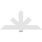 Ekena Millwork Kennewick Architectural Grade PVC Gable Bracket, 60"W x 27 1/2"H x 2"D x 6"F, 11/12 Pitch GBP060X28X0206KEN00 - alternate 2